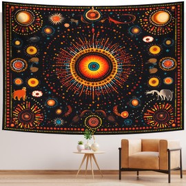 NYZE Mandala Tapestry Wall Hanging Hippie Bohemian Wall Decor Wall Art Indian Tapestries Boho Home Decoration for Bedroom Living Room Dorm 59x 51 in