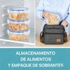 3Pk Contenedores para Alimentos, Con Tapas Sellado Antifugas