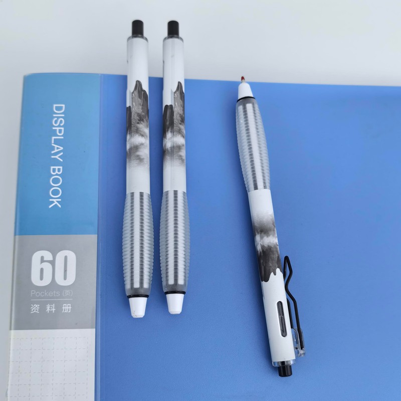 Fengtaiyuan GRB05P6 Silent Press Neutral Pen - Black Ink, 0.5mm