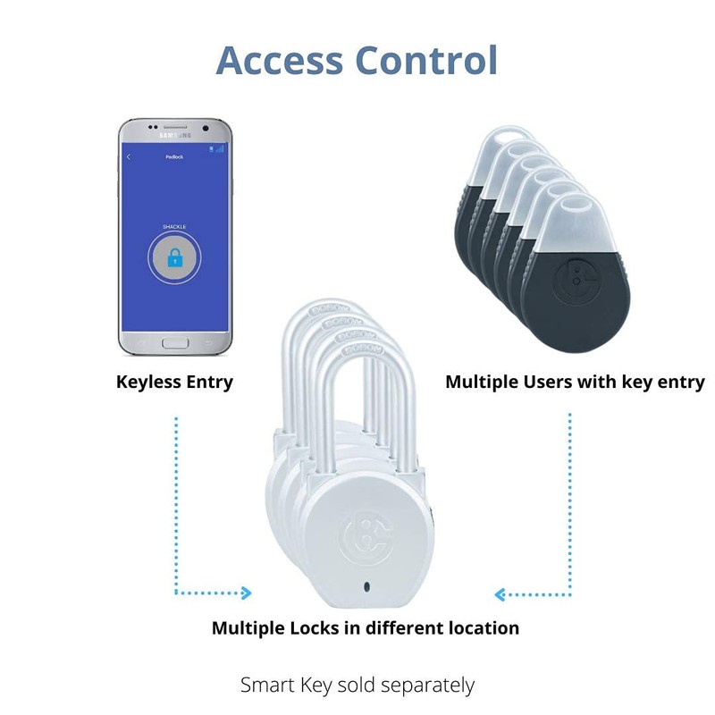 Brilliant Guard Heavy Duty Smart Portable Keyless Bluetooth Padlock