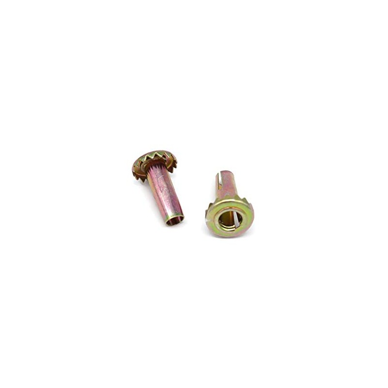 5/16" Stem Caster with Grip Teeth Wood Sleeve Chair Socket