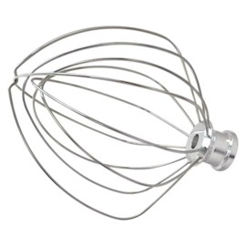 Stainless Steel KN256WW 6-Wire Whip Attachment for Kitchen-Aid 6 Quart Stand Mixer Accessory Replacement, Egg Cream Stirrer, Cakes Mayonnaise, Whipping Egg White, Dishwasher Safe