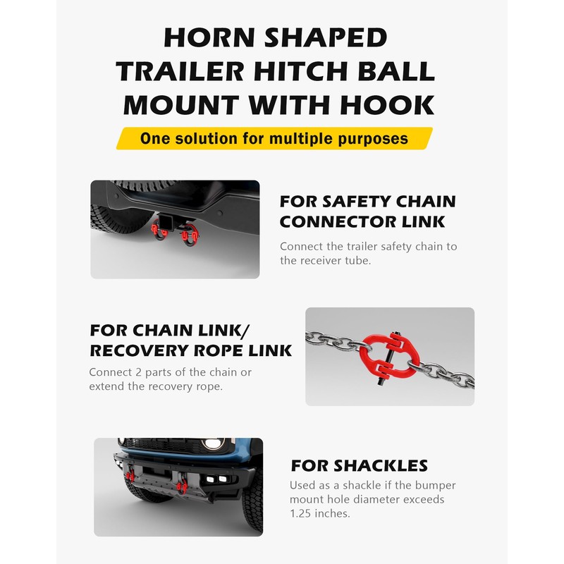 A-BOAR 1/2 Safety Chain Connector Link, 2pack Hammerlock Coupling Link