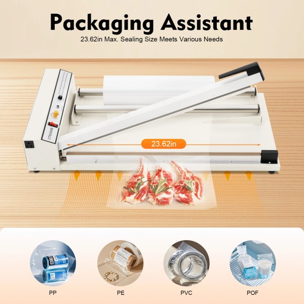 Unbranded Professional 1500W Heat Sealer w/Shrink Gun 530W Sealing Machine