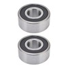2Pcs Double Row Ball Bearing High Speed Operation Excellent Manufacture