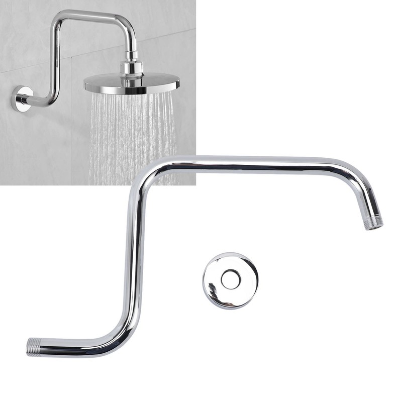 Shower Arm Stainless Steel Shower Arm with Flange S Shape