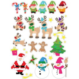 MÉGACRÉA Megacrea DIY Sticky Labels Reindeer And Airline 1,7 To 7,5 CM 30 Refrigerator