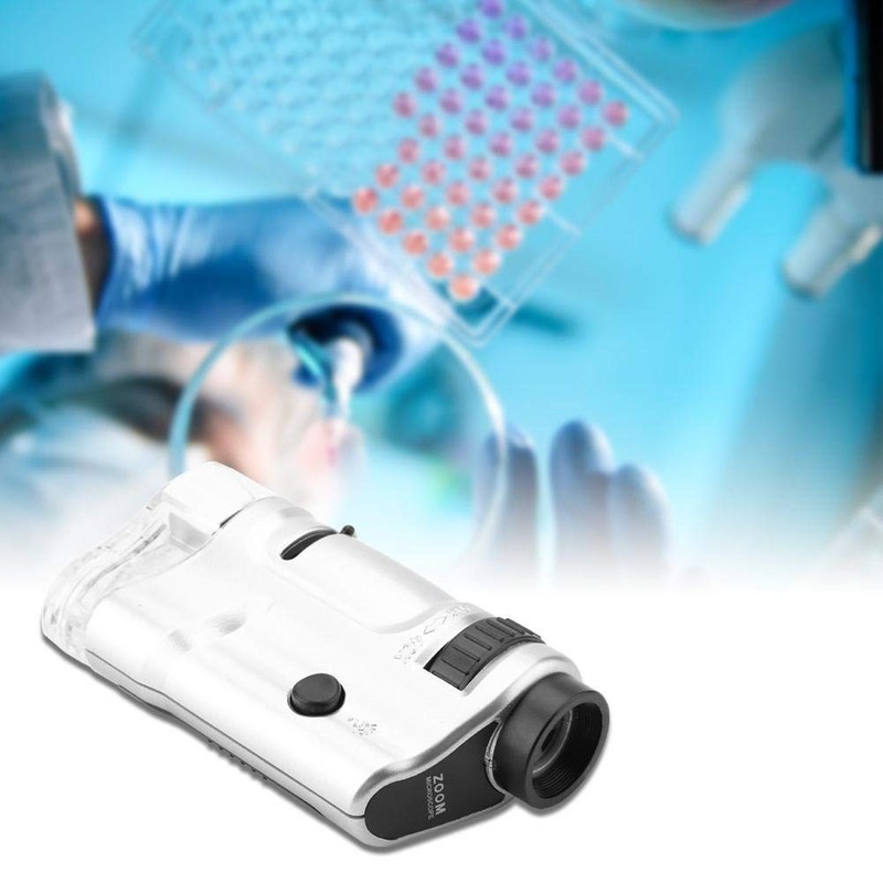 Mini Microscope, 20X-40X Zoom LED Illuminated Mini Pocket Microscope with