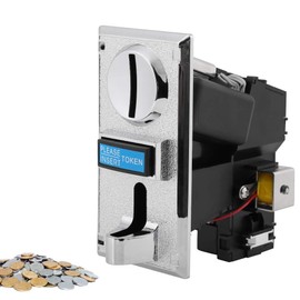 Hakeeta Multi Coin Acceptor Selector Accepts 6 Different Types of Coins for Slots, Vending Machines, Coin Phones and Coin Dryers