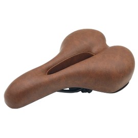 NOGUCHI TTM001 Bicycle Sports Saddle, City Saddle, Breathable, Shock Absorption, Brown, Small