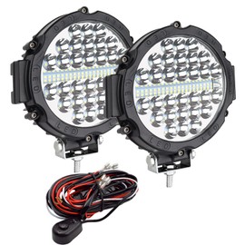 7 Inch Round Led Light Pods, Safego round LED Offroad lights Driving Light Bar 210W 21000LM Combo Beam With Wiring Harness for Trucks ATV UTV SUV Car Tractors Off-Roading Jeep Lighting, Pack of 2