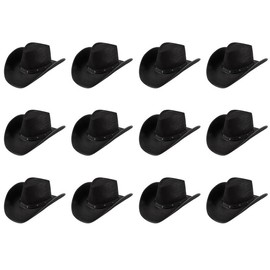 My Illusions 6 x Black Cowboy Hat