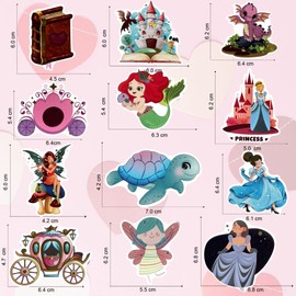 Princess mermaid stickers princess stickers stickers for children girl vsco girl stickers fairy tails scrapbooking sticker bicycle water bottle stickers Kawaii