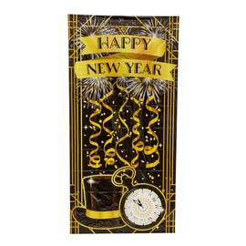 Rubie's New Year's Eve Party Plastic Printed Door Cover, 30" x 60"