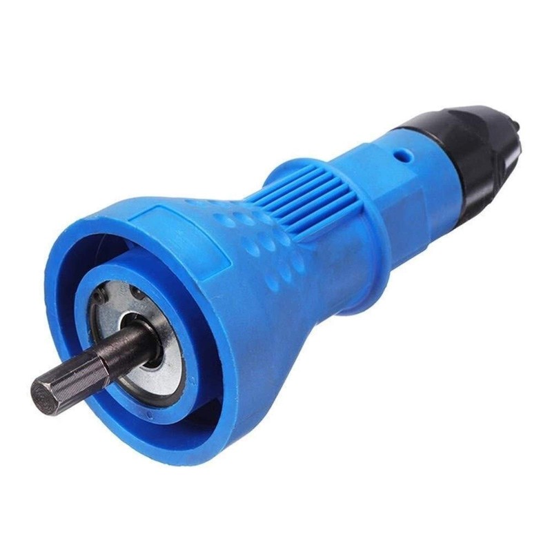 Electric Rivet Tool Nut Gun Attachment Cordless Drill Adapter Insert