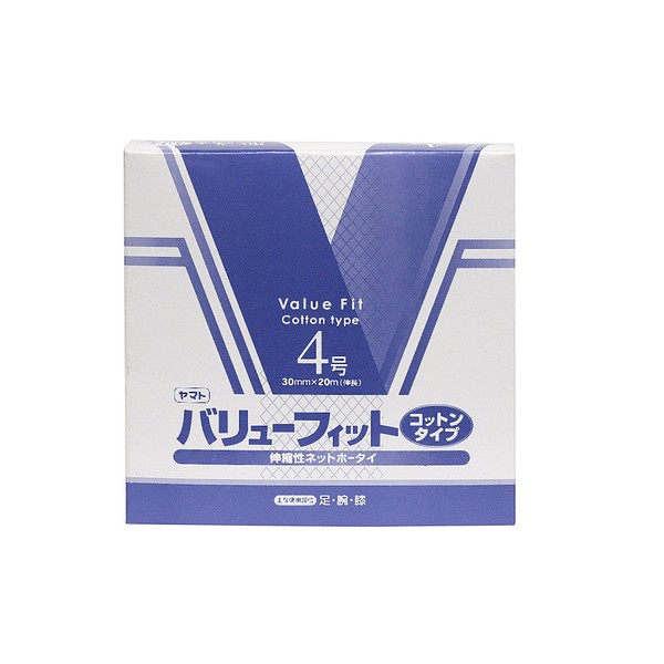 Yamato Factory Value Fit Elastic Net Bandages, No. 4, Feet,