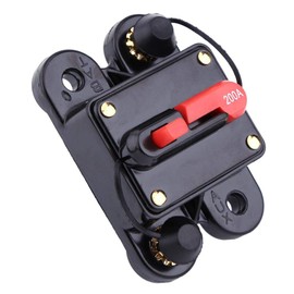 12V 24V DC Car Reset Circuit Breaker for Car Marine Boat Bike Stereo Audio Circuit Breaker Reset Fuse Self Test 80A - 300A (200A)