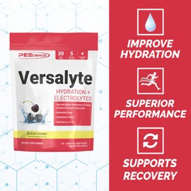 PEScience Versalyte Keto Electrolyte Powder, Sugar Free, Black Cherry, 30 Single Serving Packets, Hydration Powder