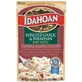 Idahoan Mashed Potatoes Baby Reds Roasted Garlic & Parmesan 4.1 oz (Pack of 12)