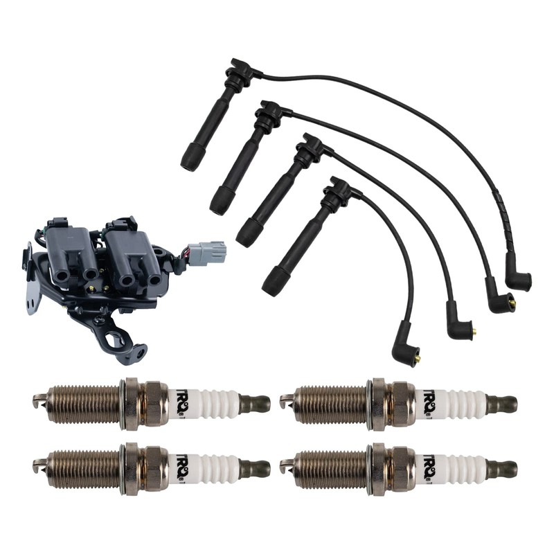 TRQ Ignition Kit Ignition Coil Spark Plugs Spark Plugs Wire