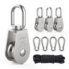 DBREAKS Stainless Steel Pulley, Rope Block with 25 mm Roller,