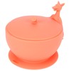 Cute Silicone Baby Feeding Bowl Spoon Set with Suction Base