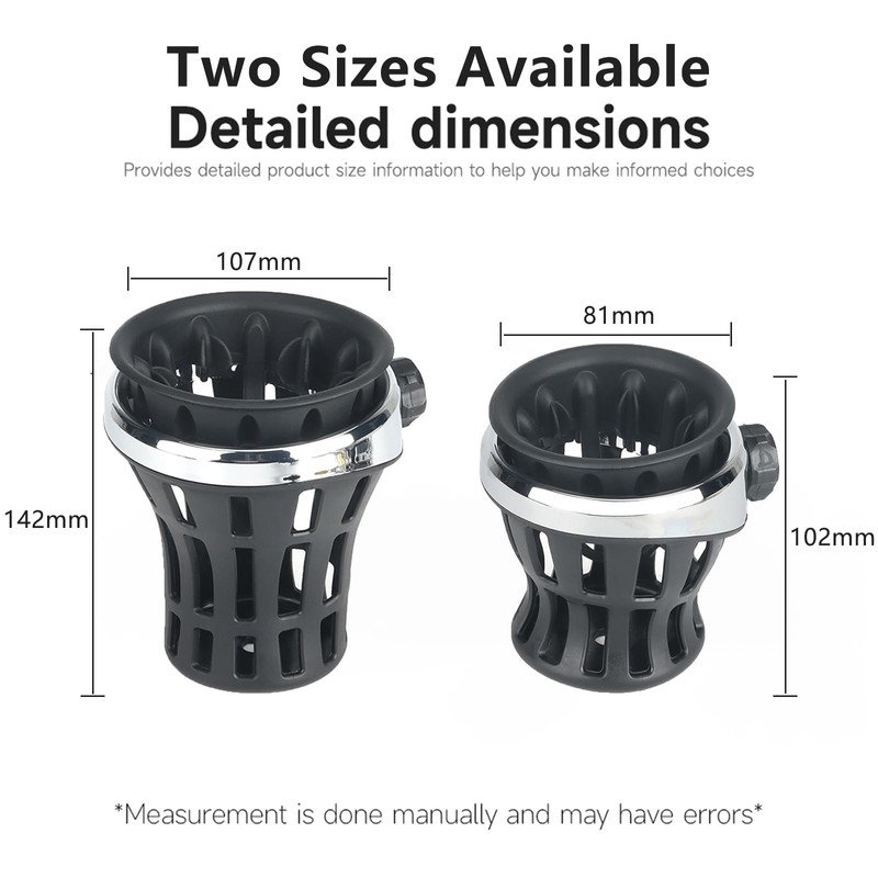 FWXEOZ Latest Upgrade Motorcycle Handlebar Drink Cup Holder Add Fixed