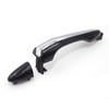 8Pcs Front Rear Exterior Outer Door Handle Chrome Black 1Set