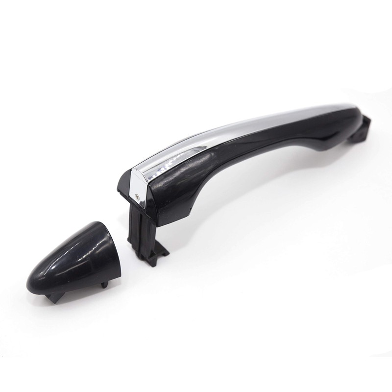 8Pcs Front Rear Exterior Outer Door Handle Chrome Black 1Set