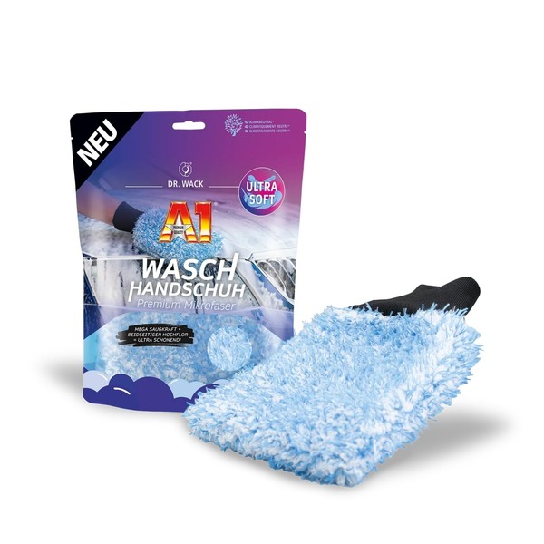 DR. WACK - A1 Waschhandschuh Auto - Premium Mikrofaser -