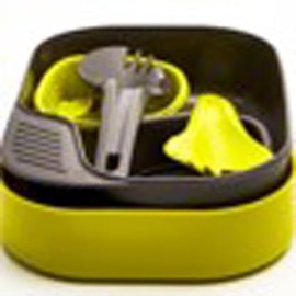Wildo Camp-A-Box Duo Light 6629 Unisex Crockery Set, Lemon, One Size