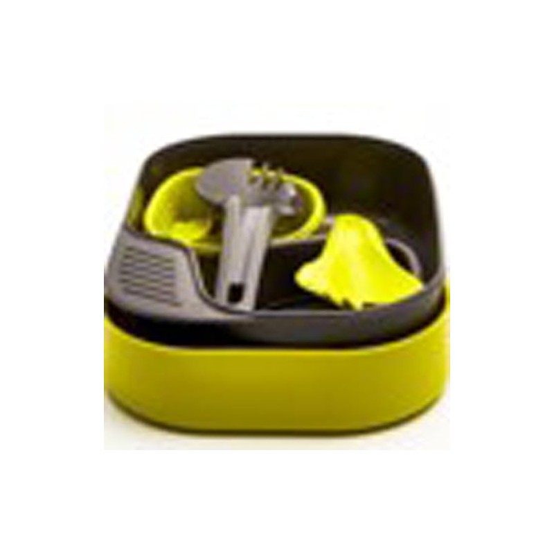 Wildo Camp-A-Box Duo Light 6629 Unisex Crockery Set, Lemon, One