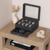 ROTHWELL 8 Slot Leather Watch Box with Valet Drawer -