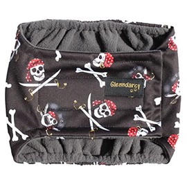 Glenndarcy Male Dog Belly Band - Urine Incontinence (XXL Band only, Pirates)
