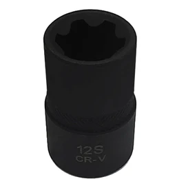 JEUCLEL 12S 1/2" Special Socket for Nissan & Renault Balance Shaft fixings 6 Tooth Socket Wrench Tool, Cylinder Head Bolt Screw Removal Brake Caliper Socket brakeand Fuel pu mp fixings