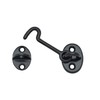 QCAA Forged Brass Cabin Hook Latch & Eye, 2-1/2", Matte