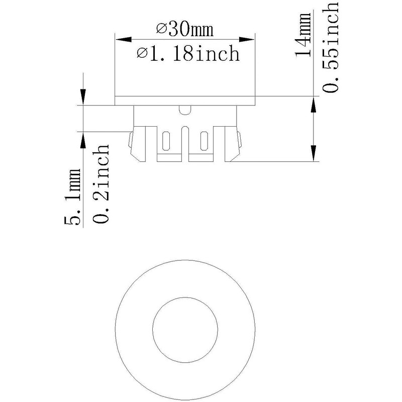Homevacious Bathroom Sink Overflow Hole Cover Ring Brass Basin Trim