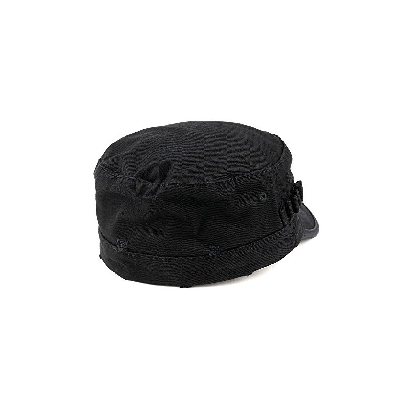Washed algodón Ejército Militar BDU estilo Fitted Pac, Negro