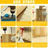 XTUDOU® Pack of 32 Wooden Dowels Centring Tips, Solid Dowel