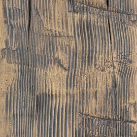 Heritage Timber Reclaimed Axed Cut Faux Wood Beam, 3-Sided (U-Beam), 3 1/2"W x 3 1/2"H x 96"L, Smokey Brown Finish