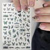8 Sheet Aurora Butterfly Nail Art Sticker 3D Self-Adhesive Holographic