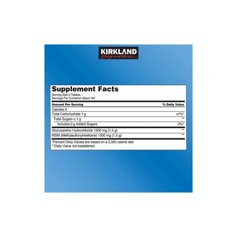 Suplemento en tabletas Glucosamina Vitaminico de 375 un