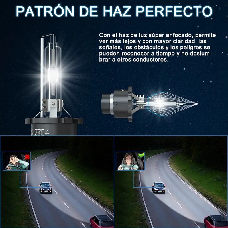 1 Par D4s Kit De Faros De Xenón Hid 6000k