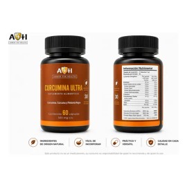 Curcumina Ultra De 60 Cápsulas 500 Mg A4h