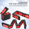 Foldable Level 72cm Multi Angle Precise Measurement 6 Sections Magnetic