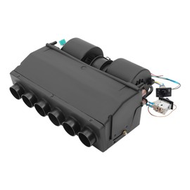 A/C Air Conditioning Evaporator Assembly Unit 24V, Car Truck Under Dash A/C Air Conditioning Evaporator with Drain Hose & 6 Vents for Car Truck (24V 6 Vents)