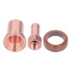 21Pcs Electrode Nozzle Set Brass 1.3mm Dia Nozzles Plasma Cutting