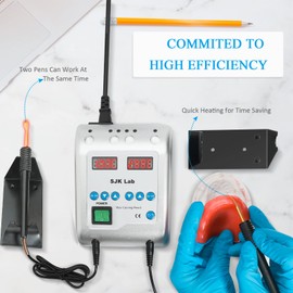 ANNWAH Dual-Pen Electric Wax Carver with 6 Tips, Lab Wax Carving Handheld Instrument, Double Pencil Carver for Jewelry Wax Work-Express Delivery Within 1-5 Days