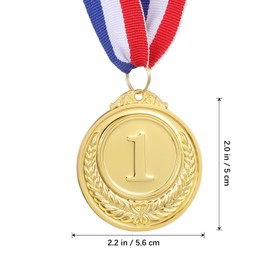 Toddmomy 12-Piece Set Metal Medals, Gold Silver Bronze Medals Award, Plastic Medals, Gold Children for Sports, Competitions, Awards, Party, Prizes Awards