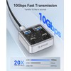 ORICO 10Gbps USB-C Hub, 4-Port Alloy USB Splitter with 2